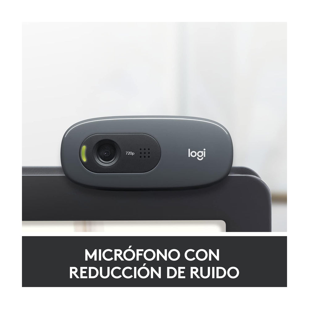 Logitech Cámara Web HD | 30fps | Widescreen
