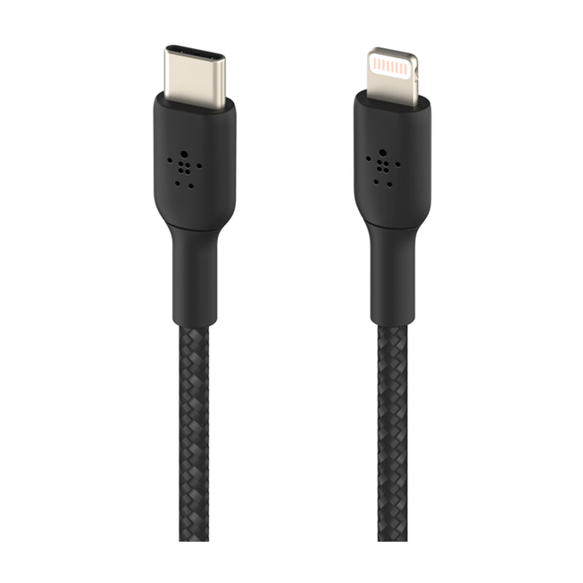 Belkin BoostCharge Cable Trenzado USB C a Lightning | 1 Metro | Negro