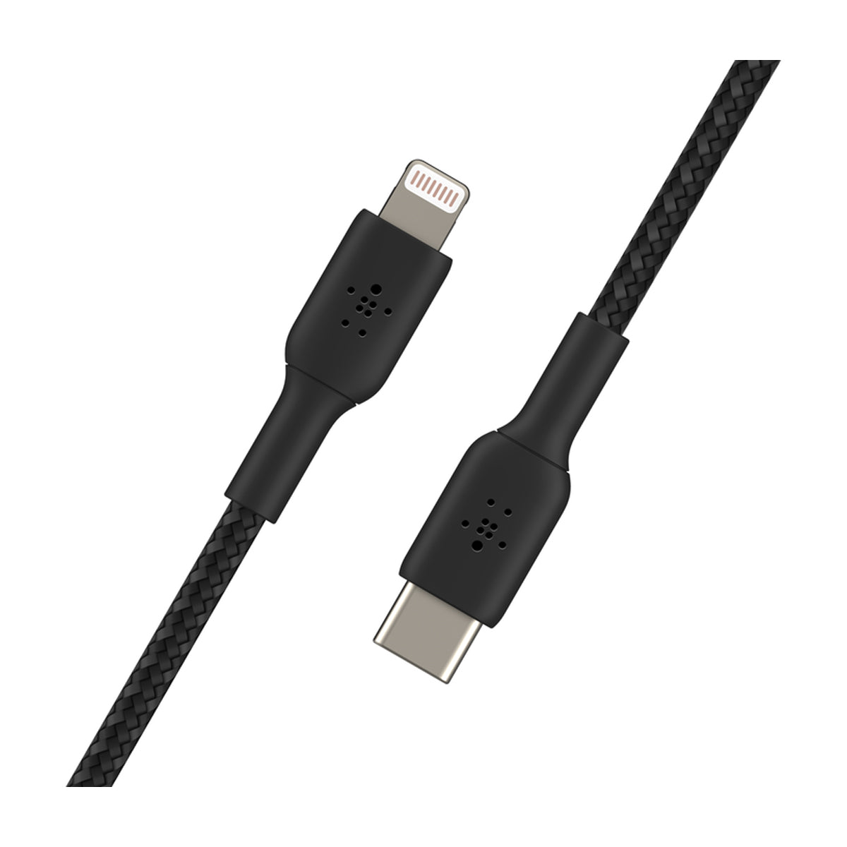 Belkin BoostCharge Cable Trenzado USB C a Lightning | 1 Metro | Negro