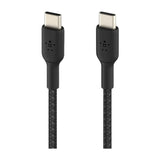 Belkin BoostCharge Cable Trenzado USB C a USB C | 1 Metro | Negro