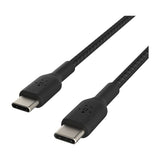 Belkin BoostCharge Cable Trenzado USB C a USB C | 1 Metro | Negro