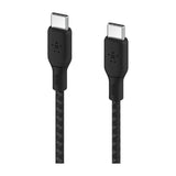 Belkin BoostCharge Cable Trenzado USB C a USB C | 2 Metros | Negro