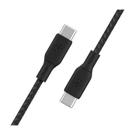 Belkin BoostCharge Cable Trenzado USB C a USB C | 2 Metros | Negro