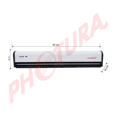 Sankey Cortina de Aire | Alta Eficiencia | Silencioso | Control Remoto | 88W | Negro