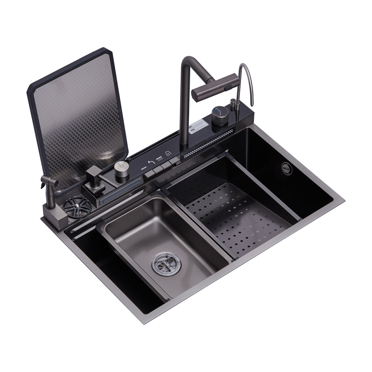 DRIJA Capri 76 Fregador Moderno de Acero Inoxidable - Photura