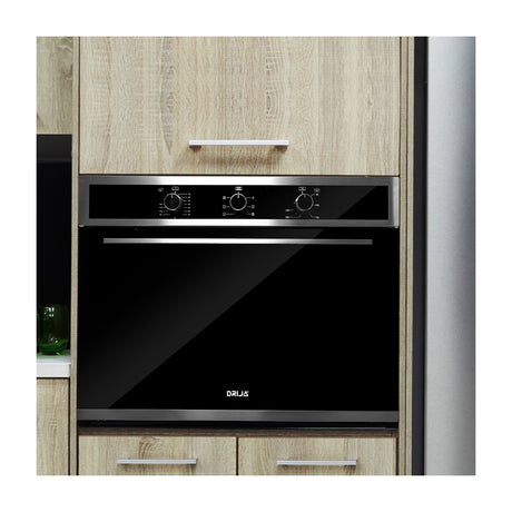DRIJA Caribe 76 Air Eléctrico Horno Multifuncional Empotrable Eléctrico | Puerta de Triple Vidrio | 250°C