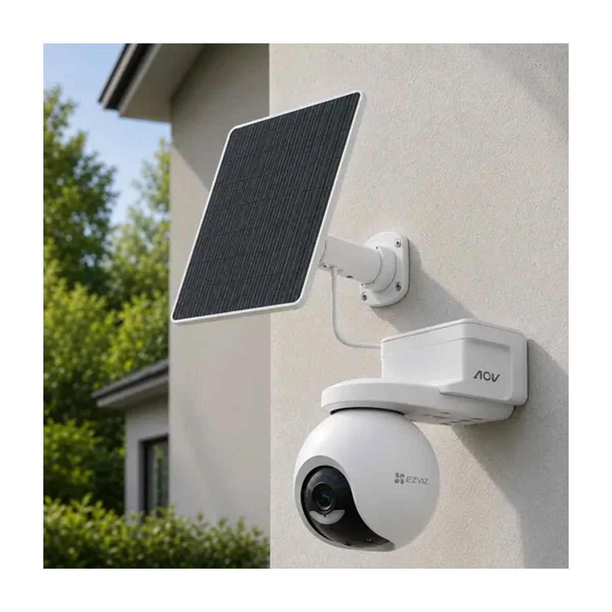 EZVIZ CB8 Pro 4K Kit Cámara de Seguridad WiFi para Casa | 4K | Visión Panorámica 360° | Visión Nocturna a Color | Panel Solar