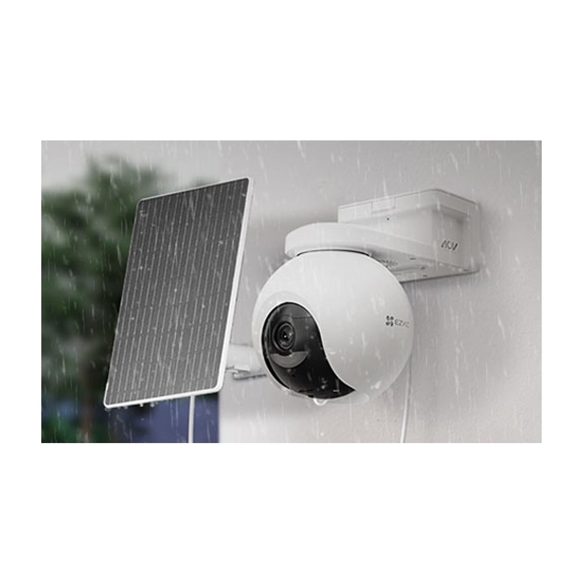 EZVIZ CB8 Pro 4K Kit Cámara de Seguridad WiFi para Casa | 4K | Visión Panorámica 360° | Visión Nocturna a Color | Panel Solar