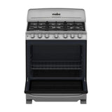Mabe Estufa a Gas de Acero Inoxidable | Tecnología Ultimate | Perfect Cook | Easy Clean Pro | 30" | 6 Quemadores