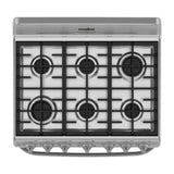 Mabe Estufa a Gas de Acero Inoxidable | Tecnología Ultimate | Perfect Cook | Easy Clean Pro | 30" | 6 Quemadores
