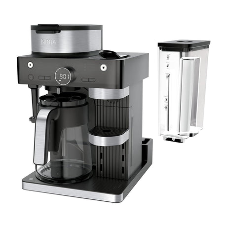 Ninja Cafetera de Especialidad de 12 Tazas | 19 Bares | 3 Estilos de Preparación | Espumador Plegable | Tecnología Barista Plus | Negro