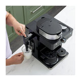 Ninja Cafetera de Especialidad de 12 Tazas | 19 Bares | 3 Estilos de Preparación | Espumador Plegable | Tecnología Barista Plus | Negro