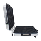 Oster CG120W012 Plancha Sandwichera 3 en 1 | Altura Ajustable | Placas Reversibles | Planchas Antiadherentes | Plateado Negro