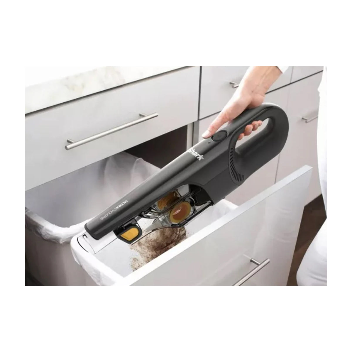 Shark UltraCyclone Pet Pro Plus Cordless Aspiradora de Mano Inalámbrica | Succión Potente | CleanTouch | Recipiente XL | Negro