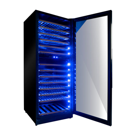 Drija Chianti 154 Vinera Empotrable de Compresor de 154 Botellas | Rejillas de Madera Deslizables