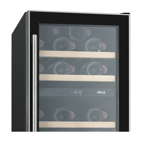 Drija Chiaretto 31 Vinera Empotrable de Compresor de 31 Botellas | Rejillas de Madera Deslizables