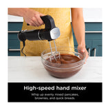 Ninja Foodi Batidora de Inmersión de 2 Velocidades | Incluye Accesorios | 650W | Negro