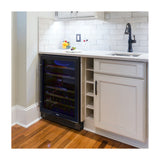 Drija CIRO 46 Vinera Empotrable de Compresor de 46 Botellas | Rejillas de Madera Deslizables