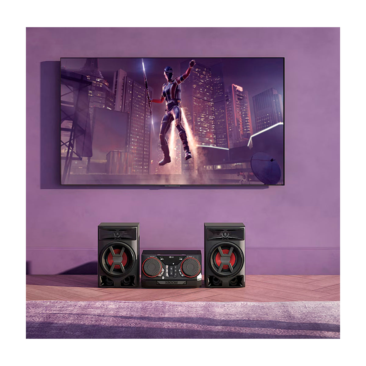 LG XBOOM Equipo de Sonido Minicomponente | 300W | Auto DJ | Wireless Party Link | Multi Jukebox