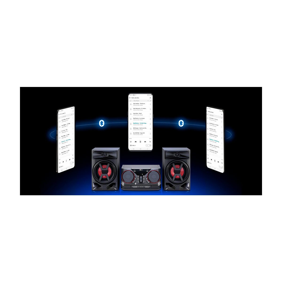 LG XBOOM Equipo de Sonido Minicomponente | 300W | Auto DJ | Wireless Party Link | Multi Jukebox