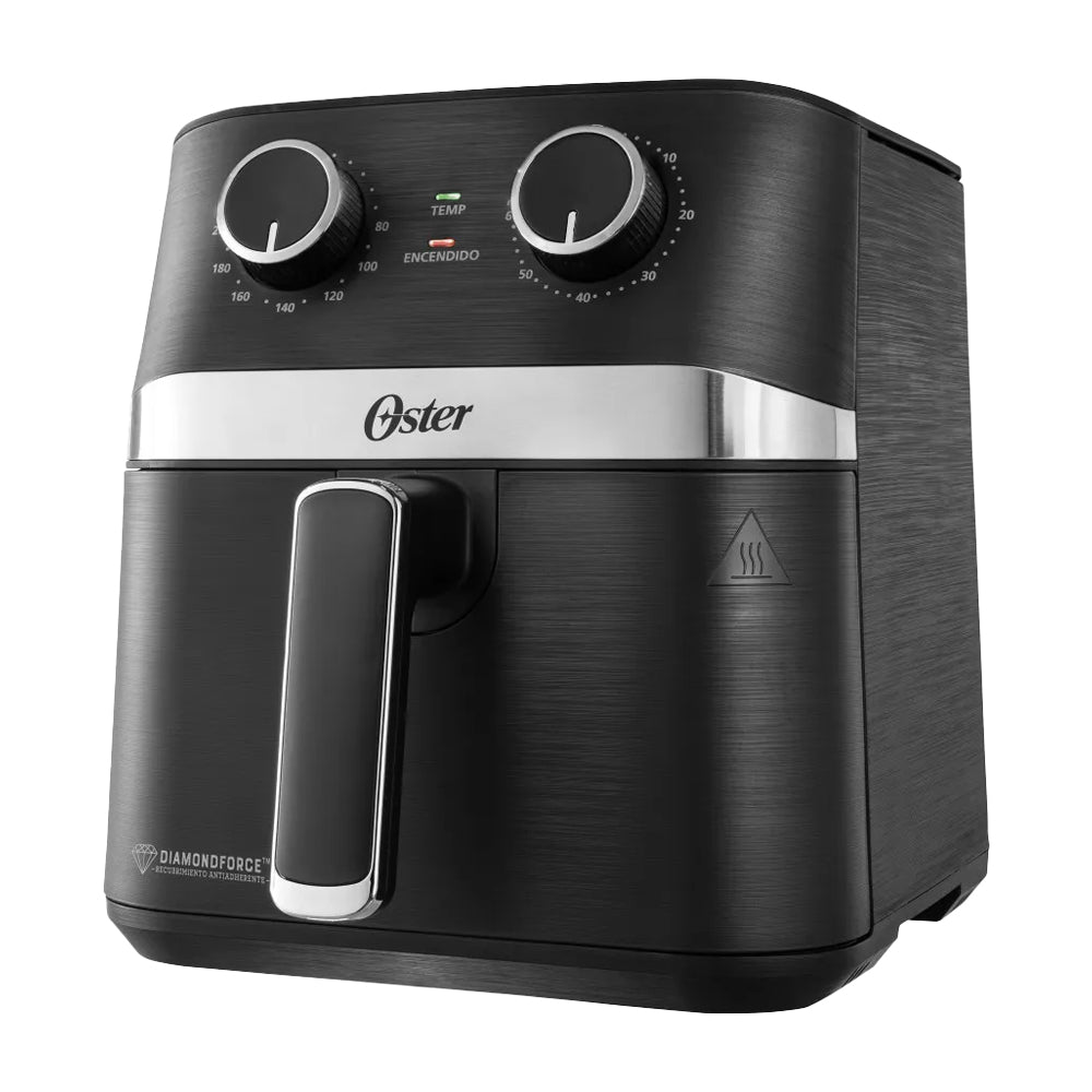 Oster CKSTAF401MDF Freidora de Aire | 4L | DiamondForce  | Temporizador | Control de Temperatura | Negro