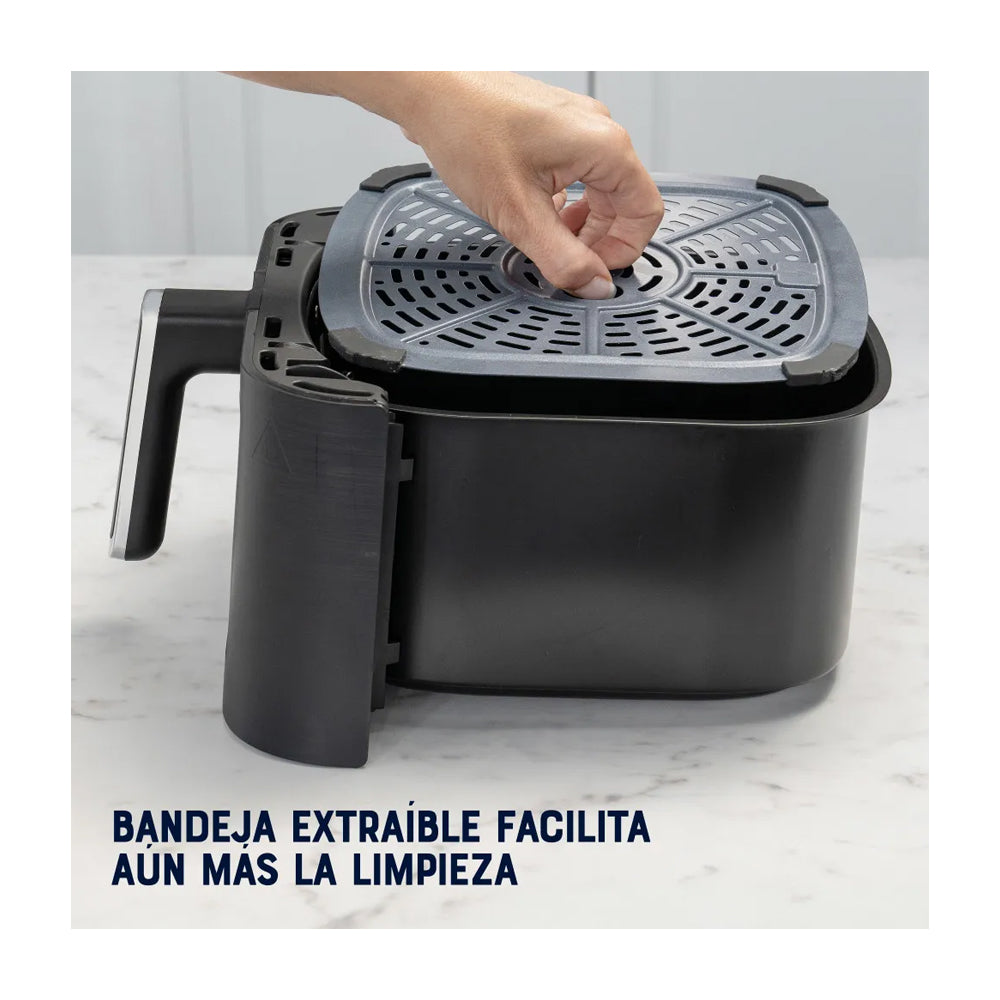 Oster CKSTAF401MDF Freidora de Aire | 4L | DiamondForce  | Temporizador | Control de Temperatura | Negro