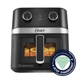 Oster CKSTAF60WMDF Freidora de Aire | 6L | DiamondForce | Circulación de Aire 360° | Ventana de Vidrio | Negro