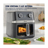 Oster CKSTAF60WMDF Freidora de Aire | 6L | DiamondForce | Circulación de Aire 360° | Ventana de Vidrio | Negro