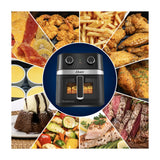 Oster CKSTAF60WMDF Freidora de Aire | 6L | DiamondForce | Circulación de Aire 360° | Ventana de Vidrio | Negro