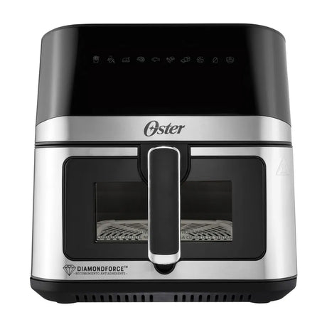Oster CKSTAF75WDSSDF Freidora de Aire Digital | 7.5L | DiamondForce | Circulación de Aire 360° | Ventana de Vidrio | 10 Funciones | Negro