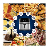 Oster CKSTAF75WDSSDF Freidora de Aire Digital | 7.5L | DiamondForce | Circulación de Aire 360° | Ventana de Vidrio | 10 Funciones | Negro