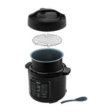 Oster CKSTPCECT57DF2CL Multi-Olla Rápida Programable de 5.7L | 14 Funciones | Temporizador | Función Turbo | Interior Antiadherente Extraíble | Negro