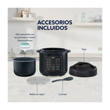 Oster CKSTPCECT57DF2CL Multi-Olla Rápida Programable de 5.7L | 14 Funciones | Temporizador | Función Turbo | Interior Antiadherente Extraíble | Negro