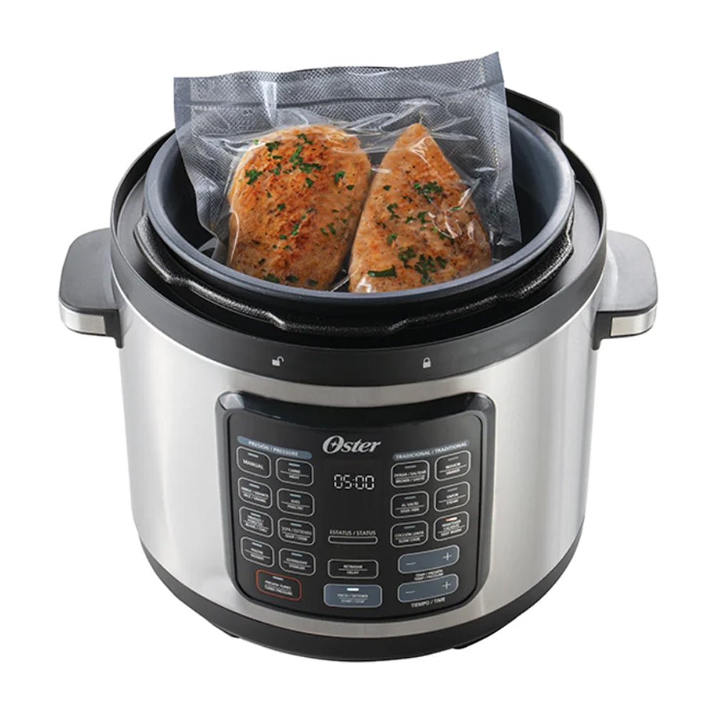 Oster CKSTPCECT57DF Multi-Olla Rápida Programable de 5.7L | 14 Funciones | Temporizador | Función Turbo | Interior Antiadherente Extraíble