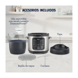 Oster CKSTPCECT57DF Multi-Olla Rápida Programable de 5.7L | 14 Funciones | Temporizador | Función Turbo | Interior Antiadherente Extraíble