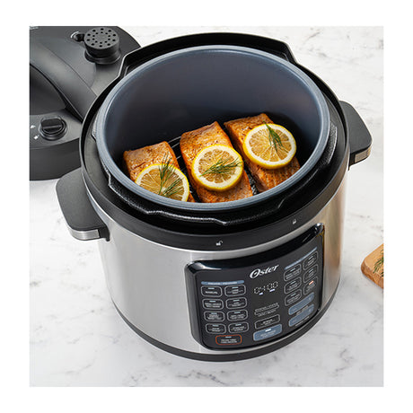 Oster CKSTPCECT57DF Multi-Olla Rápida Programable de 5.7L | 14 Funciones | Temporizador | Función Turbo | Interior Antiadherente Extraíble