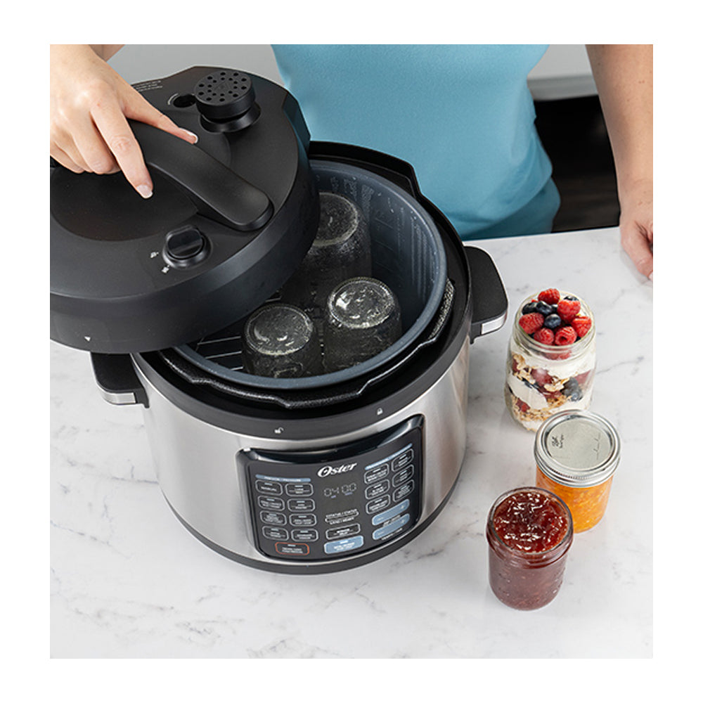 Oster CKSTPCECT57DF Multi-Olla Rápida Programable de 5.7L | 14 Funciones | Temporizador | Función Turbo | Interior Antiadherente Extraíble