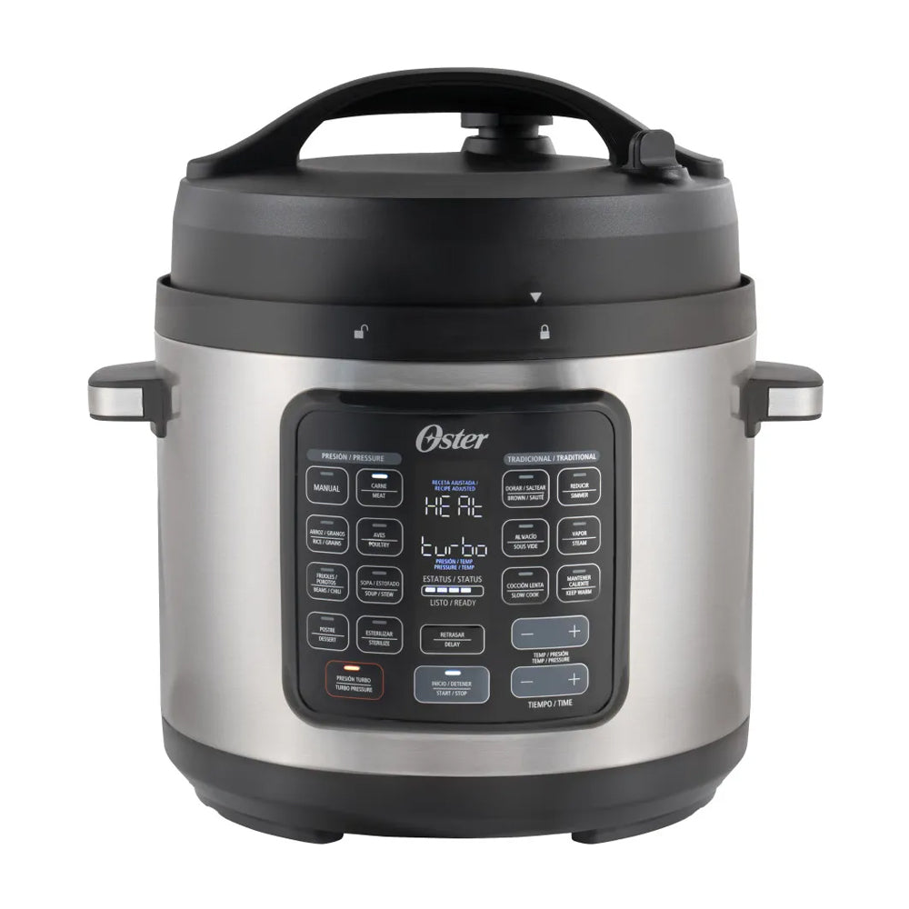 Oster CKSTPCECT75DF Multi-Olla Rápida Programable de 7.5L | 14 Funciones | Temporizador | Función Turbo | Interior Antiadherente Extraíble