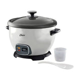Oster CKSTRC5729W Olla Arrocera Multiusos de 1.8L | Interior Antiadherente Extraible | Blanco