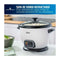 Oster CKSTRC5729W Olla Arrocera Multiusos de 1.8L | Interior Antiadherente Extraible | Blanco
