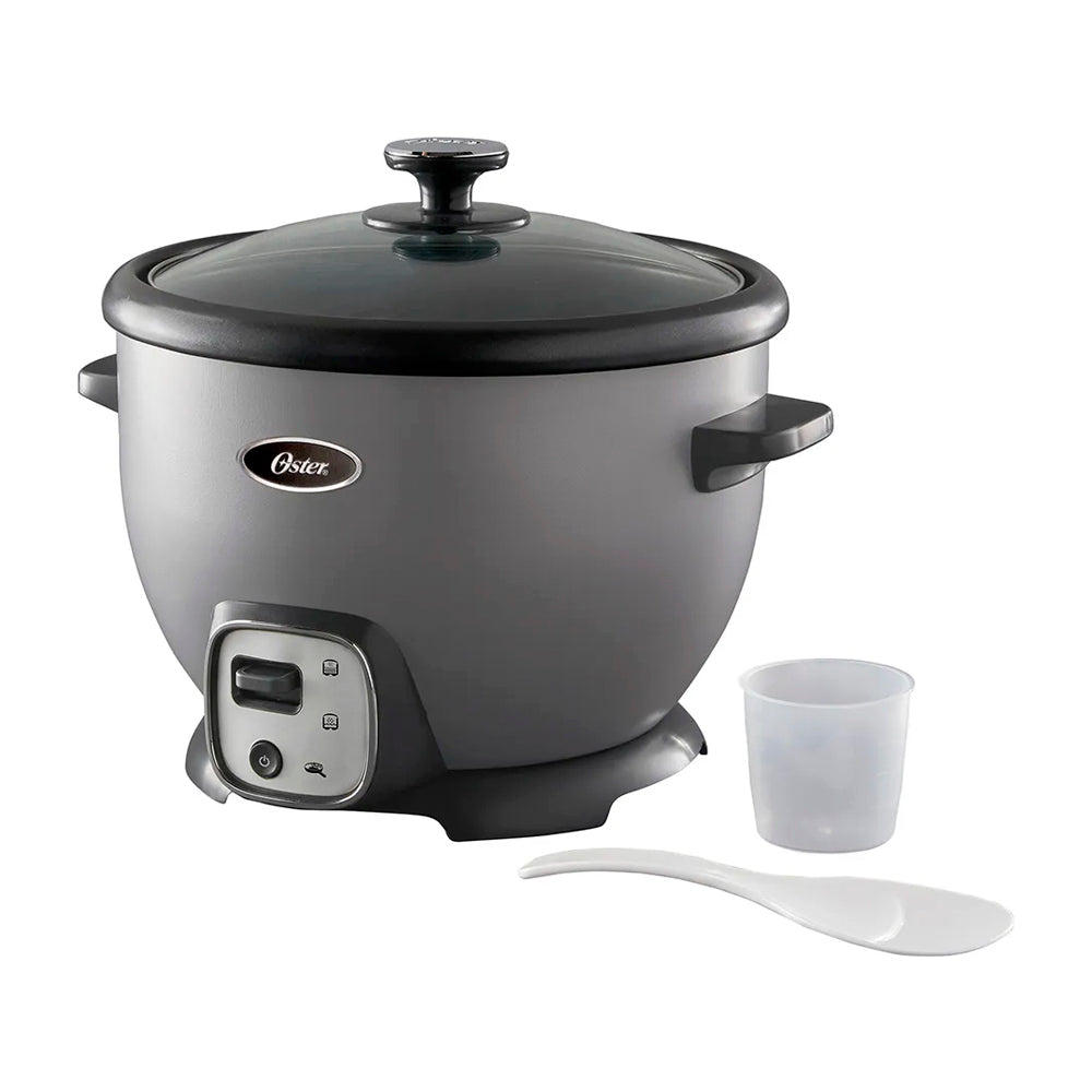 Oster CKSTRC8029S Olla Arrocera de 1.8L | Interior Antiadherente Extraíble | Gris