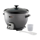 Oster CKSTRC8029S Olla Arrocera de 1.8L | Interior Antiadherente Extraíble | Gris
