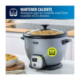 Oster CKSTRC8029S Olla Arrocera de 1.8L | Interior Antiadherente Extraíble | Gris