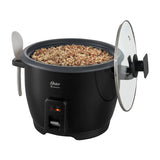 Oster CKSTRCB10DFBLK Olla Arrocera de 1.8L | Interior Antiadherente Extraíble | Negro
