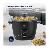 Oster CKSTRCB10DFBLK Olla Arrocera de 1.8L | Interior Antiadherente Extraíble | Negro
