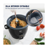 Oster CKSTRCB10DFBLK Olla Arrocera de 1.8L | Interior Antiadherente Extraíble | Negro