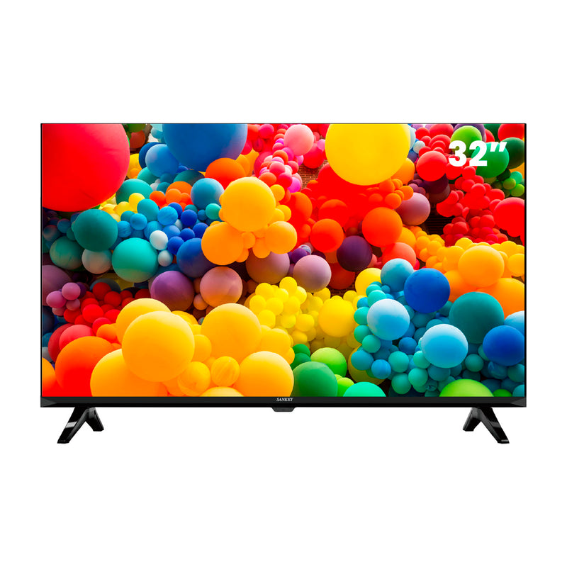 Sankey Televisor LED HD Smart de 32" | Procesador Quad Core | Frameless Design | Ultra Slim | Whale OS