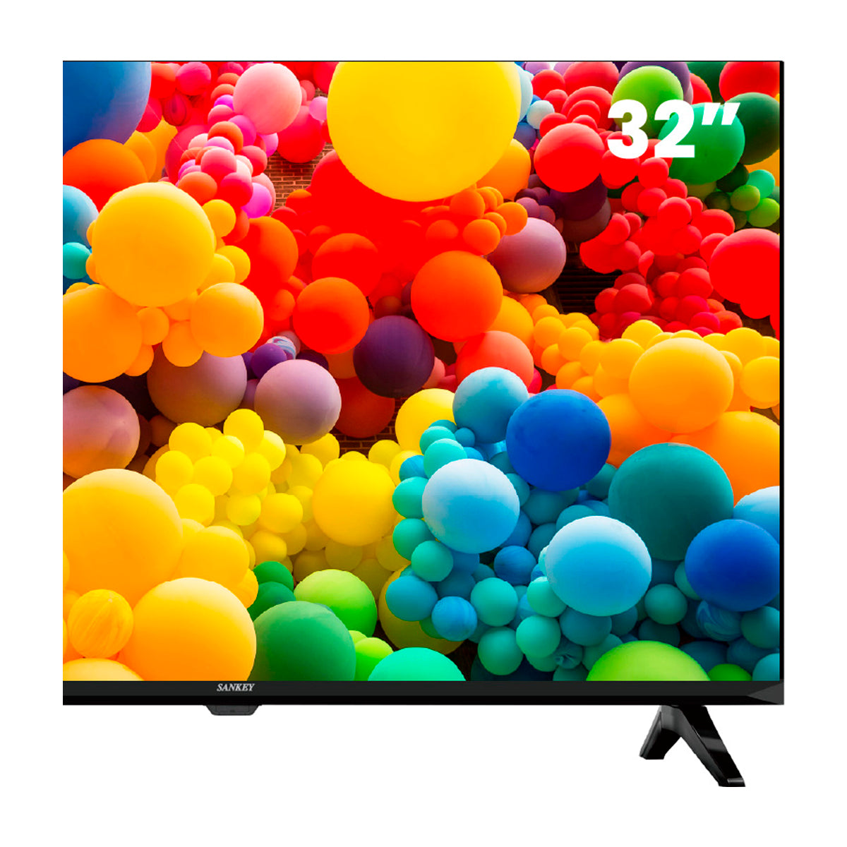 Sankey Televisor LED HD Smart de 32" | Procesador Quad Core | Frameless Design | Ultra Slim | Whale OS