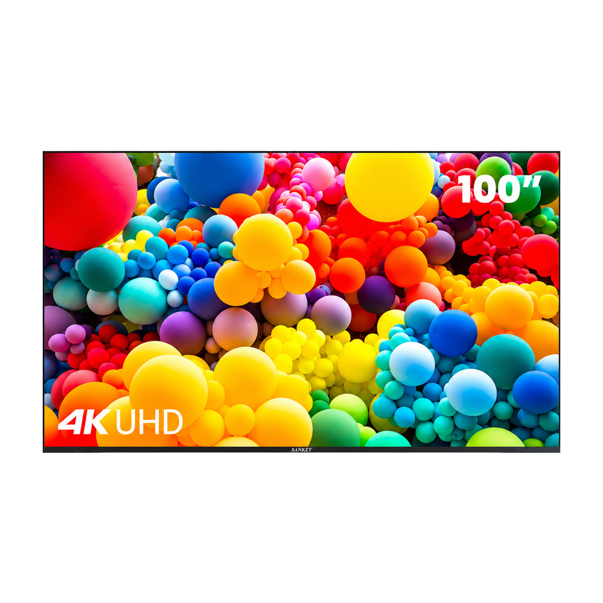 Sankey Televisor QLED Ultra HD 4K HDR Smart de 100" | Procesador Quad Core 4K | Quantum Dot | Frameless Design | Ultra Slim | Web OS