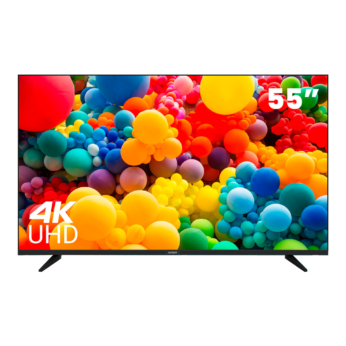 Sankey Televisor QLED Ultra HD 4K HDR Smart 55" | Procesador Quad Core | Frameless Design | Ultra Slim | Tizen OS